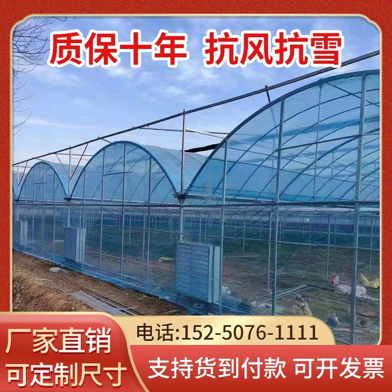 蔬菜大棚钢管骨架椭圆管钢架温室苗木种植连体大棚连栋大棚养殖