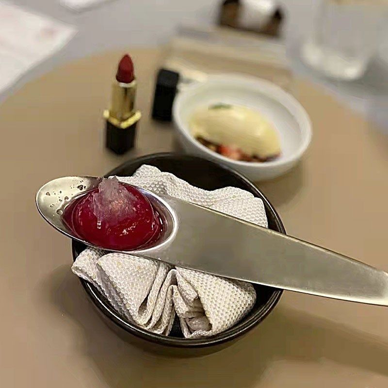 法式分子料理甜品勺不锈钢位上创意境高档开胃餐前摆盘碟餐具西餐