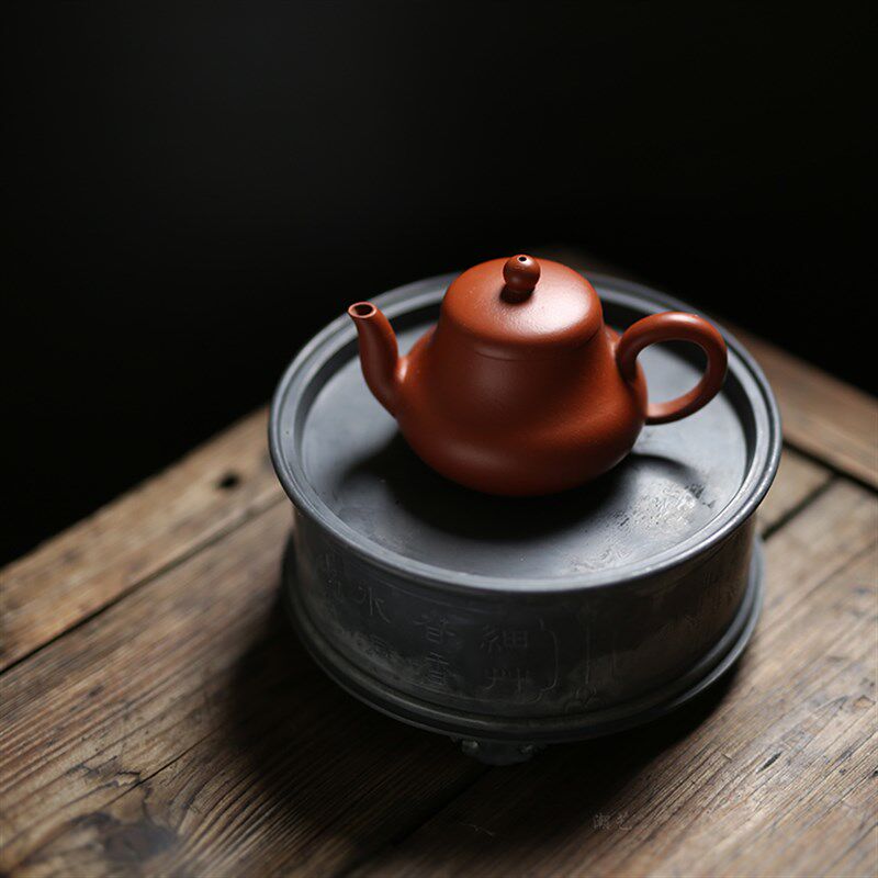 潮阳纯锡茶盘 古锡壶承工夫茶盘 茶池 茶船 茶海茶承铜建水 壶托