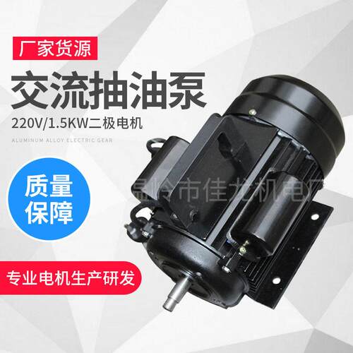 WCB机油铝合金电动齿轮交流抽油泵220V1.5KW二极电机厂家货源