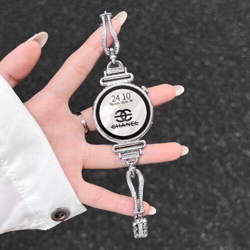 方哲品牌原装适用华为GT7/GT6手表表带GT5/GT4新款创意金属镶钻环扣Watch5/4Pro夏季女款高端透气腕带
