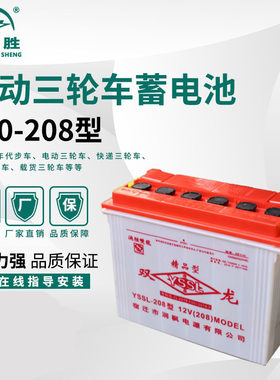 三轮车动力水电瓶牵引电动三轮四轮车48V60V大容量铅酸低温蓄电池