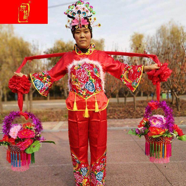 挑篮花秧歌花篮花挑花篮舞花挑舞舞蹈花篮送亲花篮