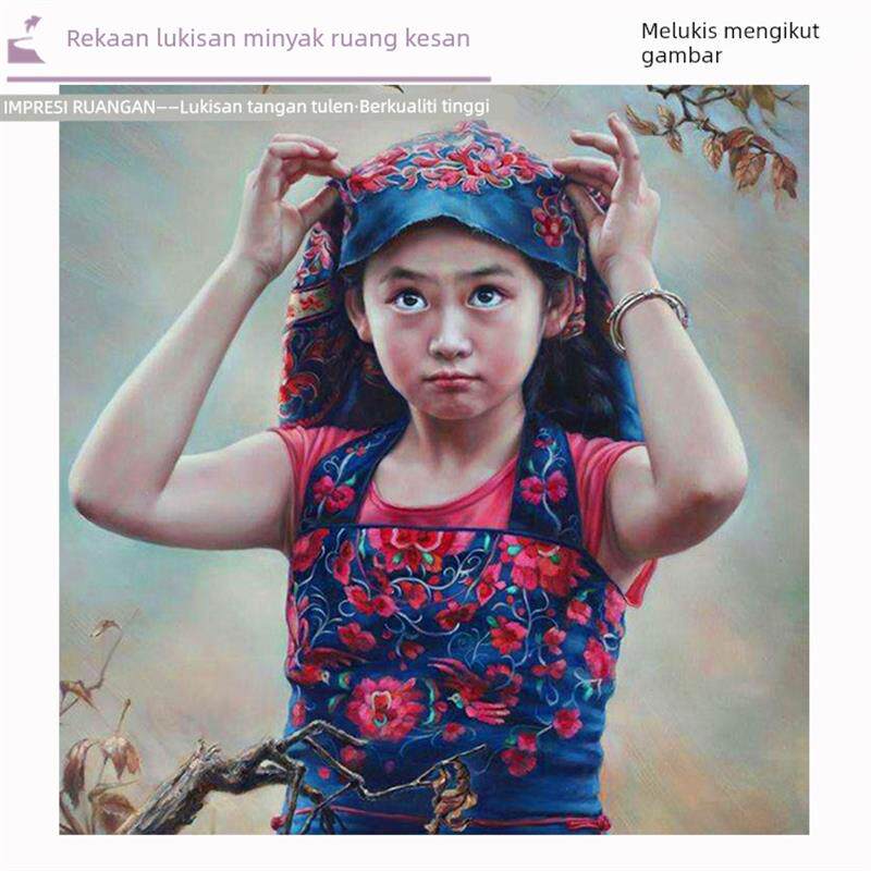手工肖像油画定制纯手绘照片真人照片山水风景装饰画私人定制挂画