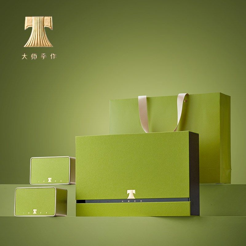 新款高档茶叶包装盒半斤一斤装绿茶龙井茶碧螺春红色通用礼盒空盒