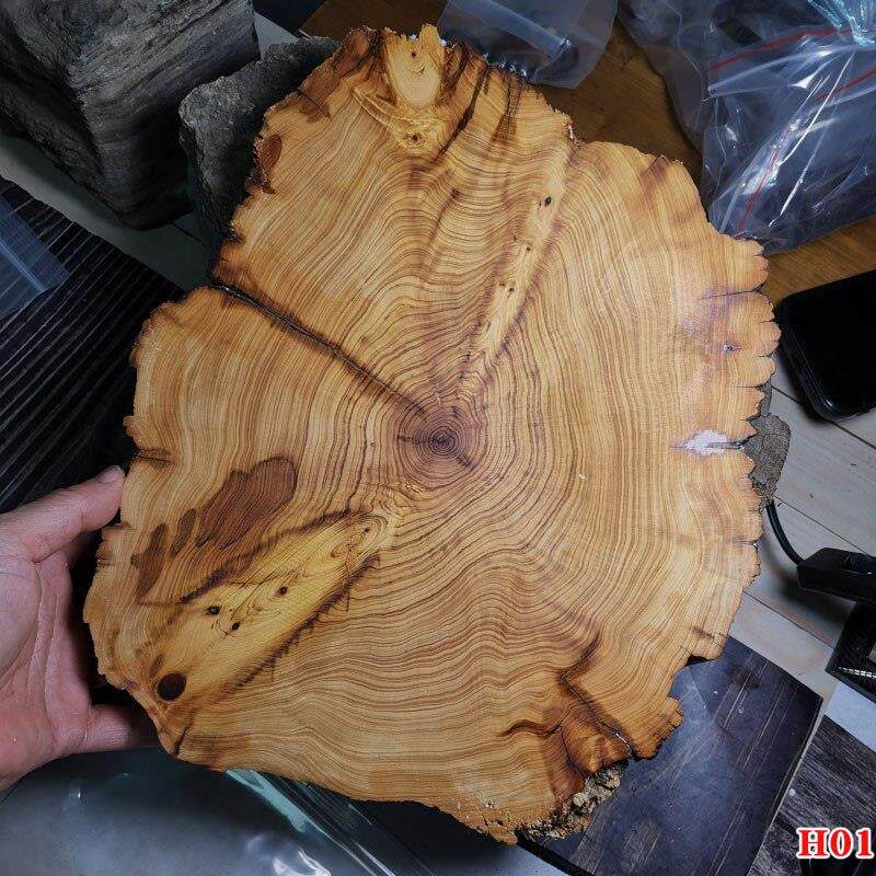 天然太行崖柏闻香黑油骨料随型原木木雕杯垫壶垫木质奇石花架底座
