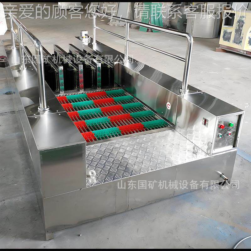 煤矿洗靴机 智 能感应自助清洗全自2000*150道动单双通洗靴机不用