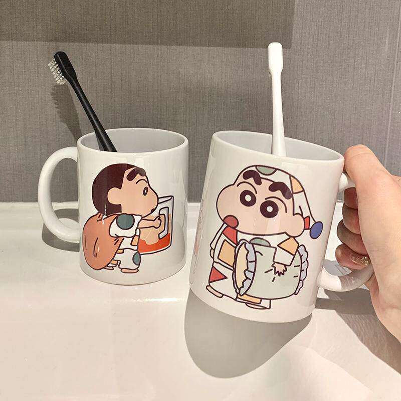 可爱牙刷杯玻璃漱口杯一