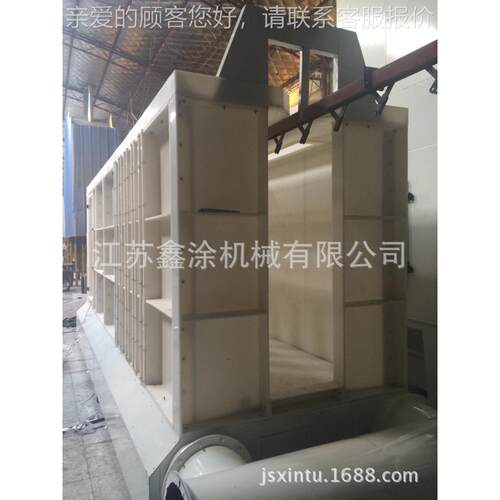 专业生产PP板自动粉房 不粘粉好清理自动喷粉室大旋风回收系统