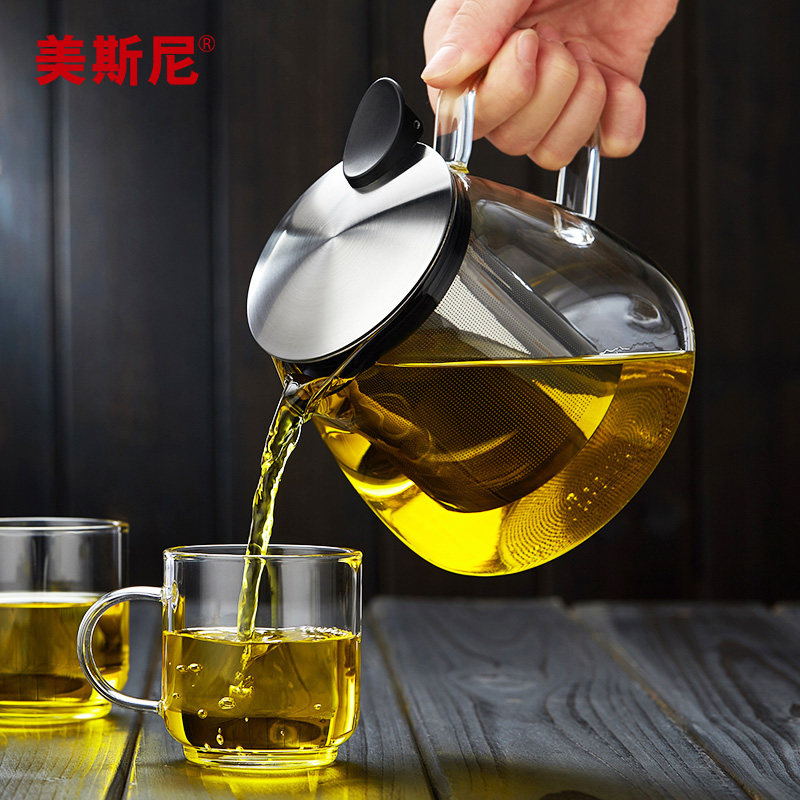 茶壶家用不锈钢过滤内胆泡茶壶耐高温茶水分离花茶壶电陶炉煮茶器