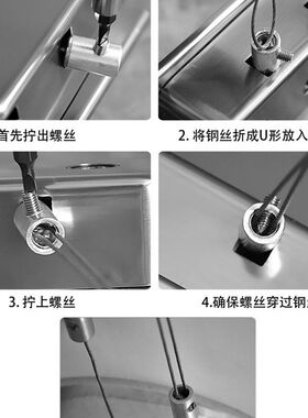 升降晾衣架手摇器配件通用双杆升降器晒衣架摇手器摇把把手铜机芯
