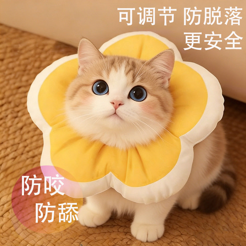 伊丽莎白圈猫绝育项圈防舔猫咪绝育项圈狗狗头套宠物驱虫伊脖圈