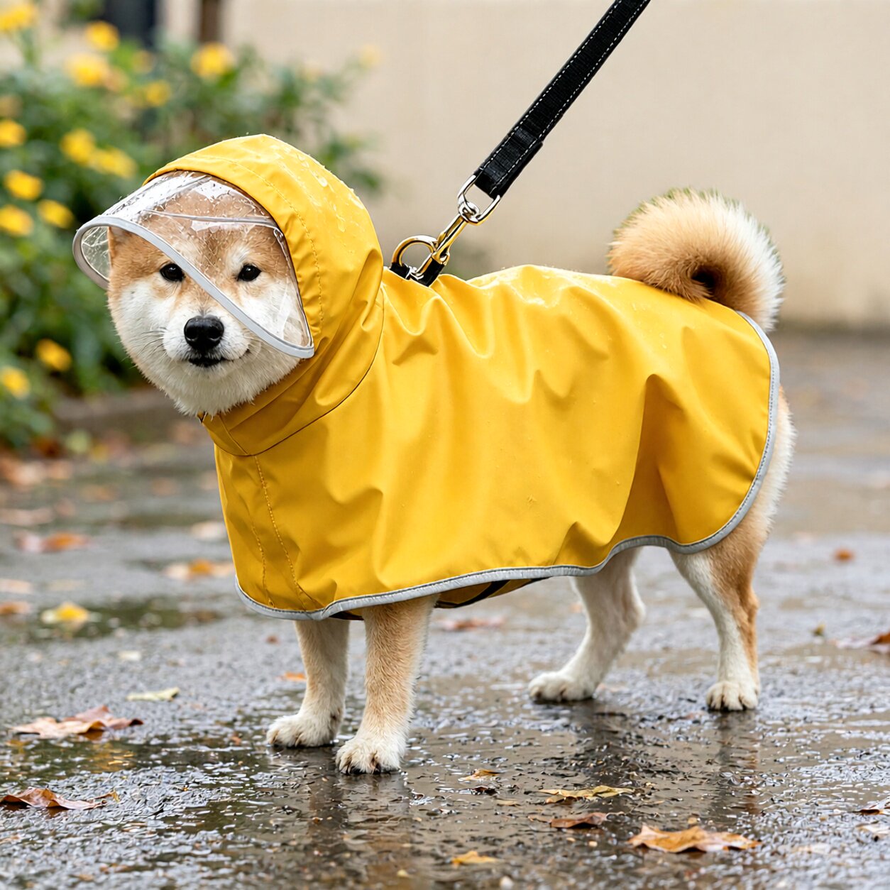 狗狗雨衣小中型犬泰迪柯基比熊专用宠物斗篷防水护肚雨披小狗衣服