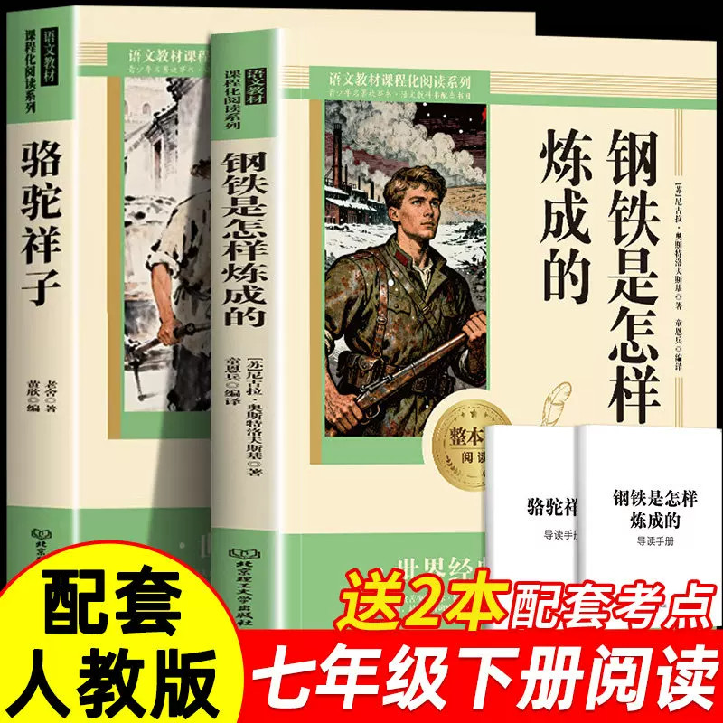 骆驼祥子+钢铁是怎样炼成的原著必读名著