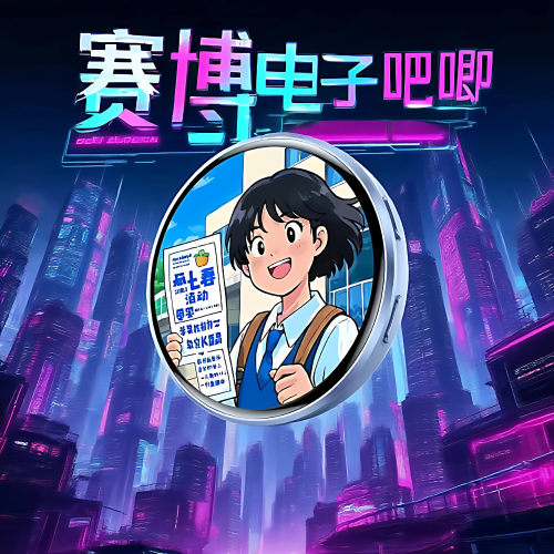 E87电子吧唧智能触摸屏版二次元电子徽章动态弹幕显示屏动漫礼品