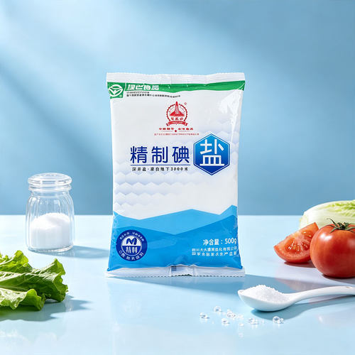 食用盐500g 家用盐绿色食品认证深井矿盐家用盐四川盐巴精制丝盐1