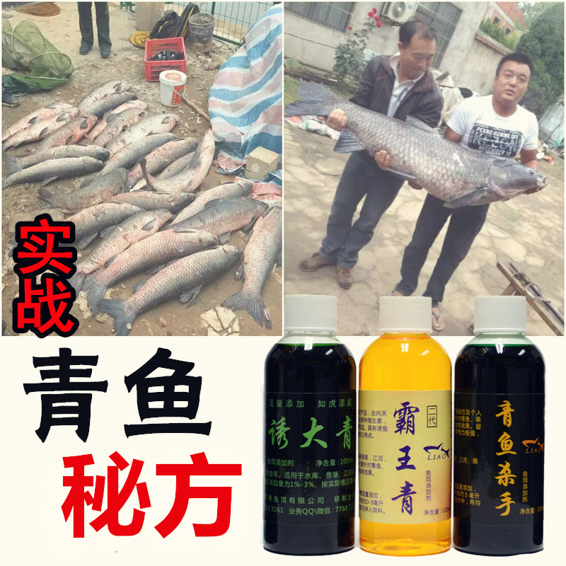 青鱼杀手霸王青鱼鱼饵添加剂诱大青鱼饵料添加剂泡螺香精黑坑水库
