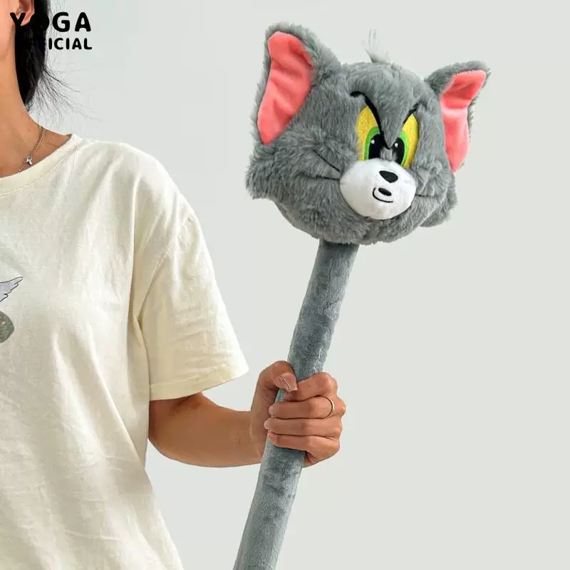 正版猫和老鼠汤姆猫杰利鼠摇摇棒按摩捶可爱卡通发泄玩具七夕礼物