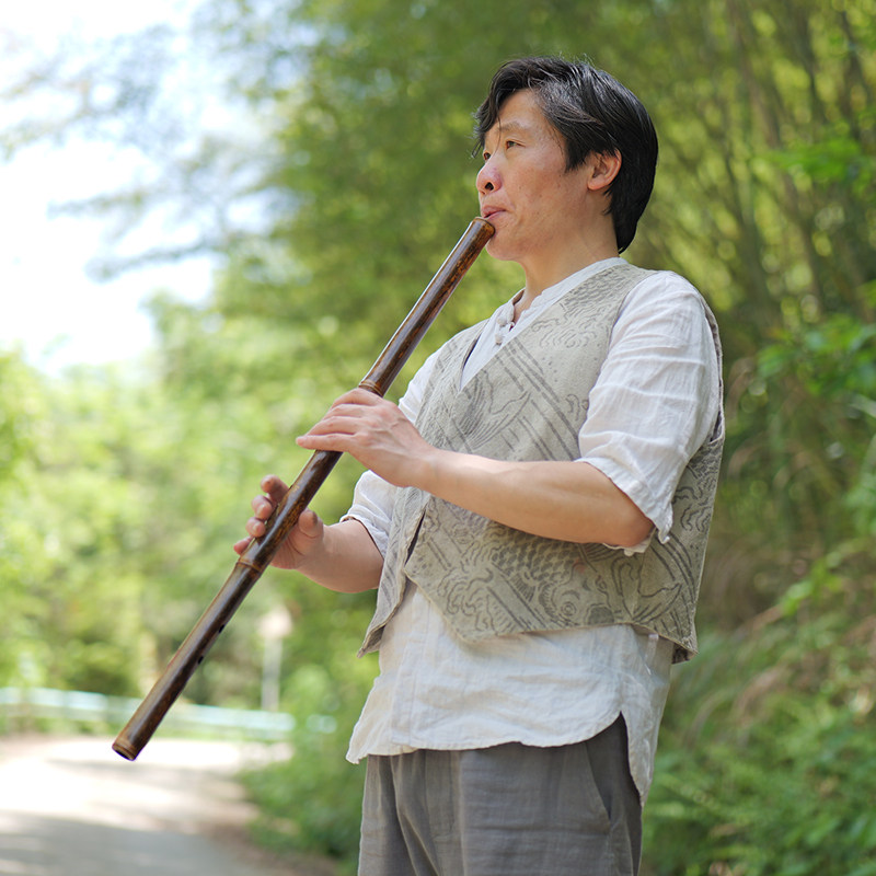 姚茂顺亲制湘妃竹梅影斑专业洞箫
