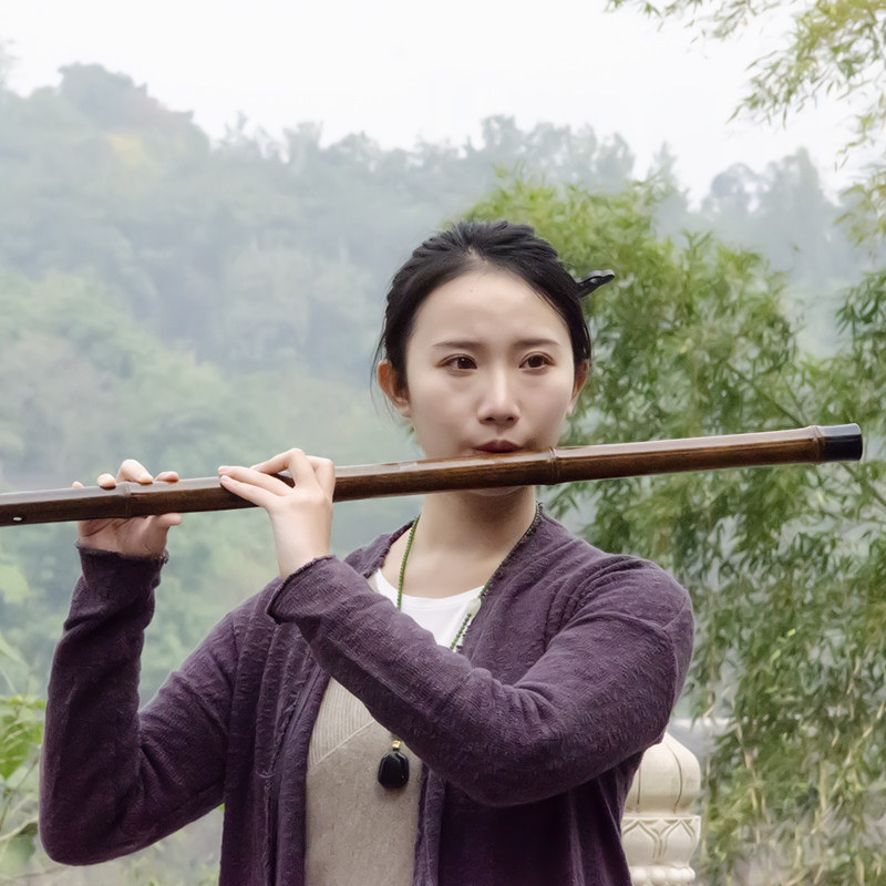 姚茂顺 紫竹低音笛子 专业演奏大调号笛子乐器 玉屏名师亲制横笛