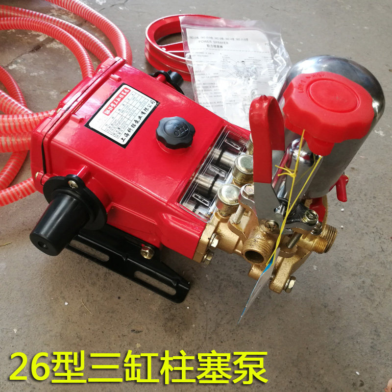 26型三缸柱塞泵泵头 喷雾器打药机高压泵 超强耐磨柱塞泵农用