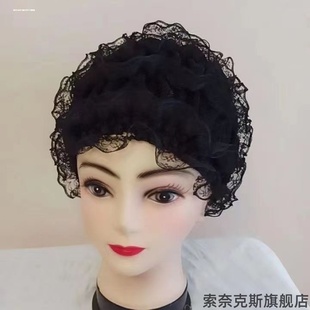 新款盖头时尚头巾帽子款纱巾回民女士包头帽蕾丝遮发帽夏
