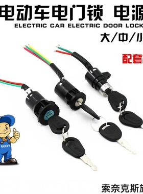 适用绿源inno7玛雅雅迪新蕾绿源FBZ7绿源zfa绿佳电源锁大中小电