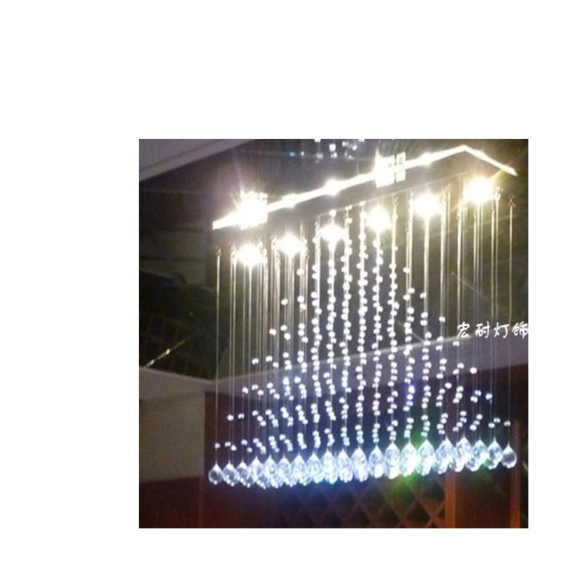 吧台灯led水晶隔断帘led隔断灯水晶灯餐厅灯窗帘灯具玄关水晶灯帘