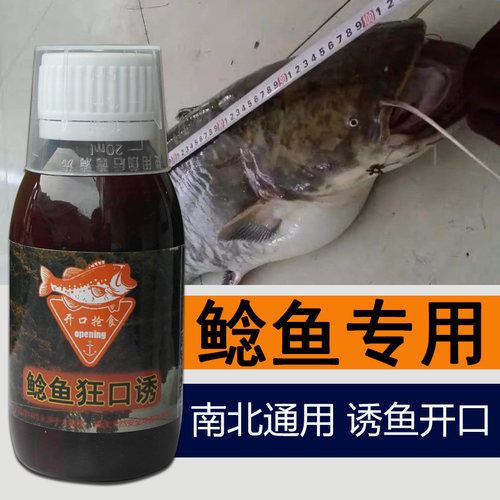 鲶鱼狂口诱钓鱼小药胡子鲶叉尾鮰鱼饵料诱食剂江团窝料配方渔具