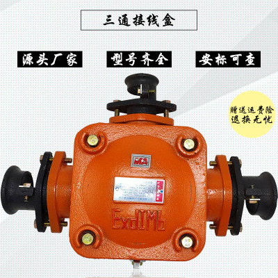 低压接线盒200A三通煤矿用隔爆型电缆分线盒BHD2-200/1140(660)