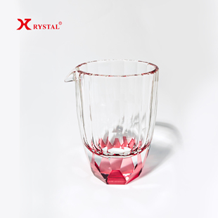 CRYSTAL手工切子分酒器小酒杯耐热公道杯无铅水晶高档白酒分酒器