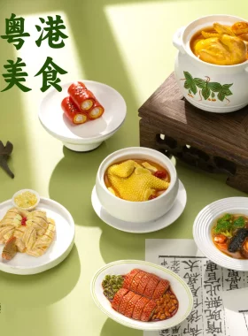 广州特色美食冰箱贴广东早茶创意仿真立体食物文创纪念品伴手礼品
