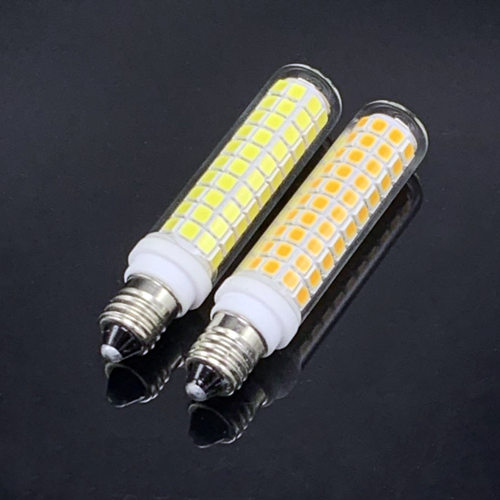 E11灯头小玉米光源led陶瓷10W13W高亮110V120V2835灯珠可调光灯泡