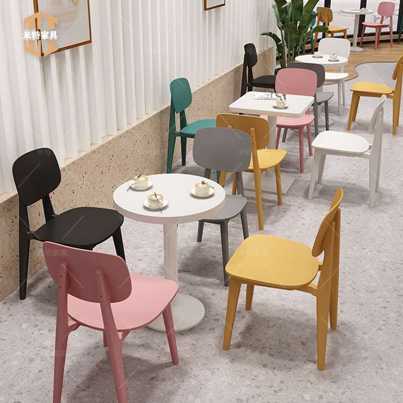 商用食堂员工餐厅粉店面馆小吃店汉堡店甜品奶茶店学校餐桌椅组合