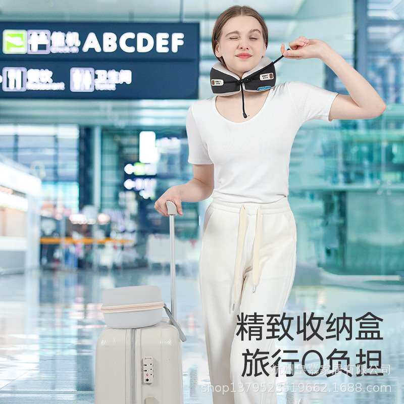 天然乳胶便携护颈u型枕旅游飞机火车旅行颈枕头颈椎睡觉u形脖枕