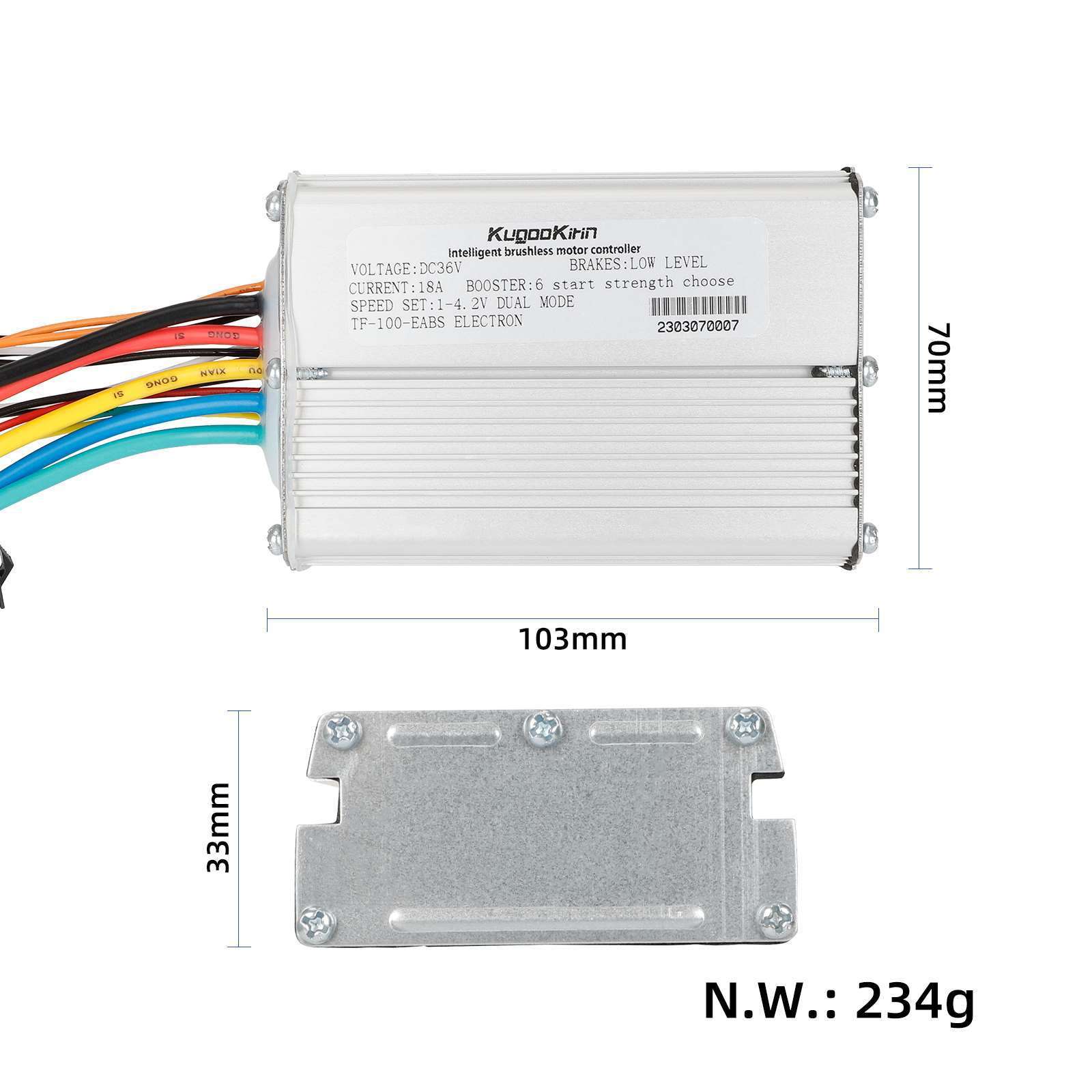 KUGOO M2电动滑板车36V18A控制器组件主板通讯仪表TF-100显示屏