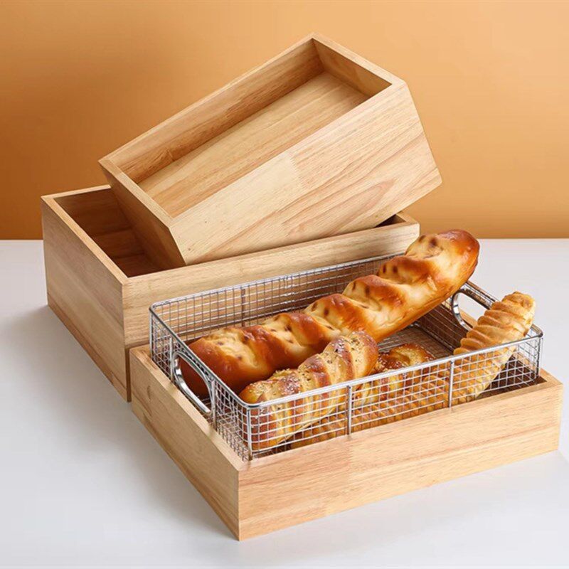 高端自助餐食物保温灯餐具不锈钢熟食篮炸鸡小吃筐展示油炸食品筐