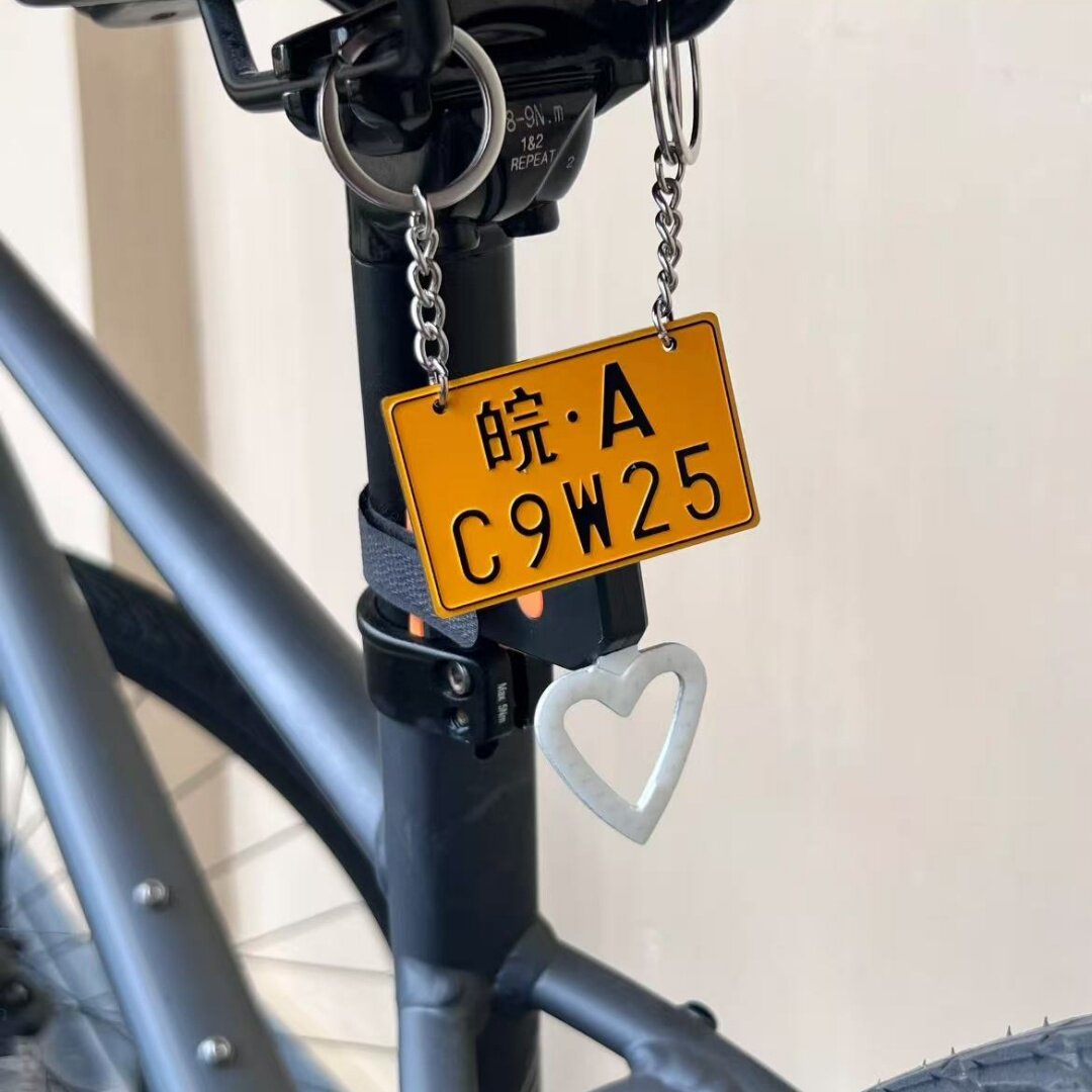 自行车迷你小车牌亚克力
