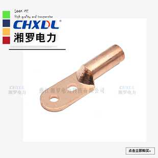 DTL-2电线电缆接线端子铜鼻子铜铝结合紫铜镀锡单孔双孔油浸压接