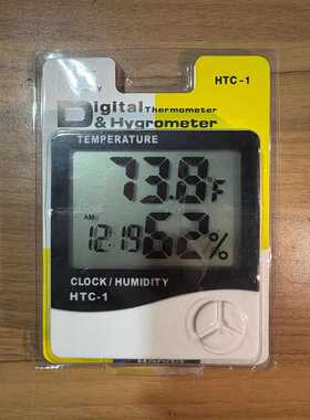 高质量电子大屏幕家用温度计温湿度计高精度室内电子温度计HTC-1