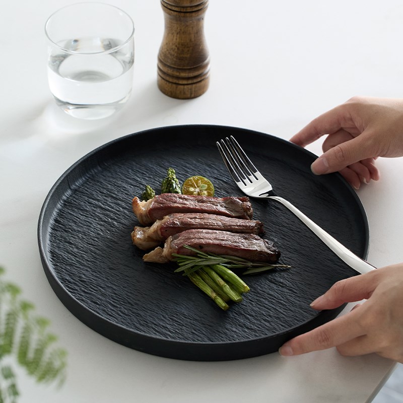 米立风物西餐盘牛排盘家用菜盘创意酒店餐厅商用平盘子高级感餐具