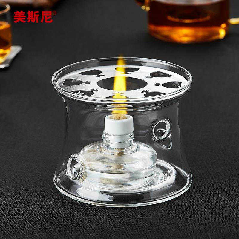 酒精炉煮茶壶家用煮茶器玻璃保温加热底座酒精灯烧水壶煮茶炉套装