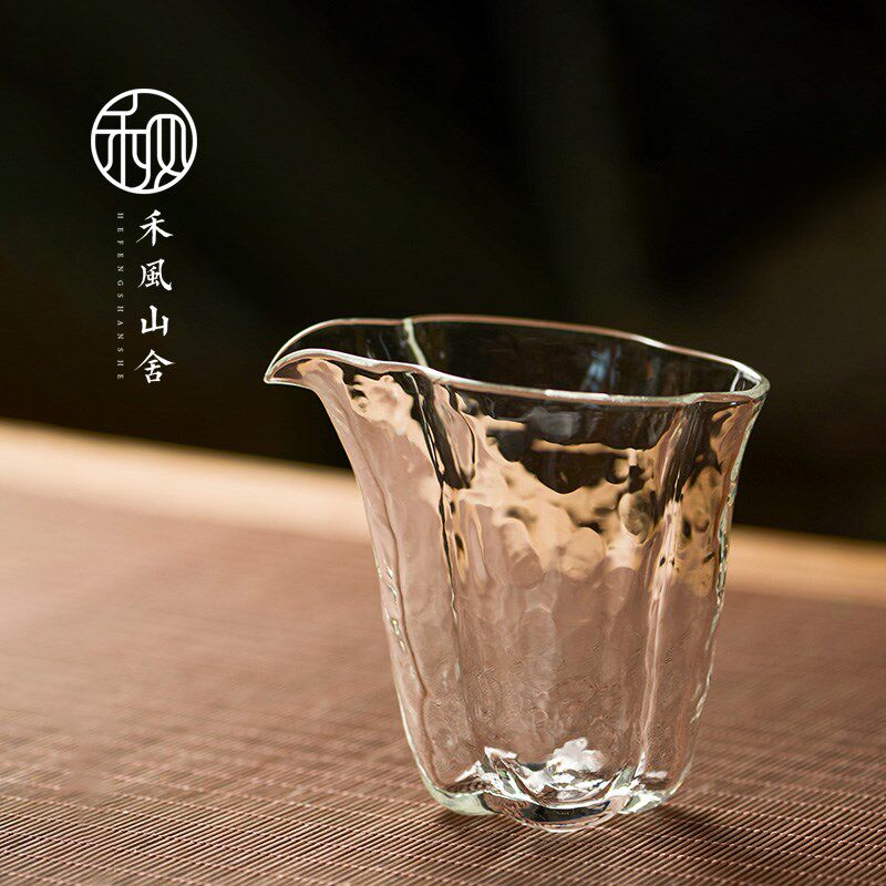 禾风玻璃公道杯加厚高档分茶器中式耐热大容量茶海单个手工茶配件
