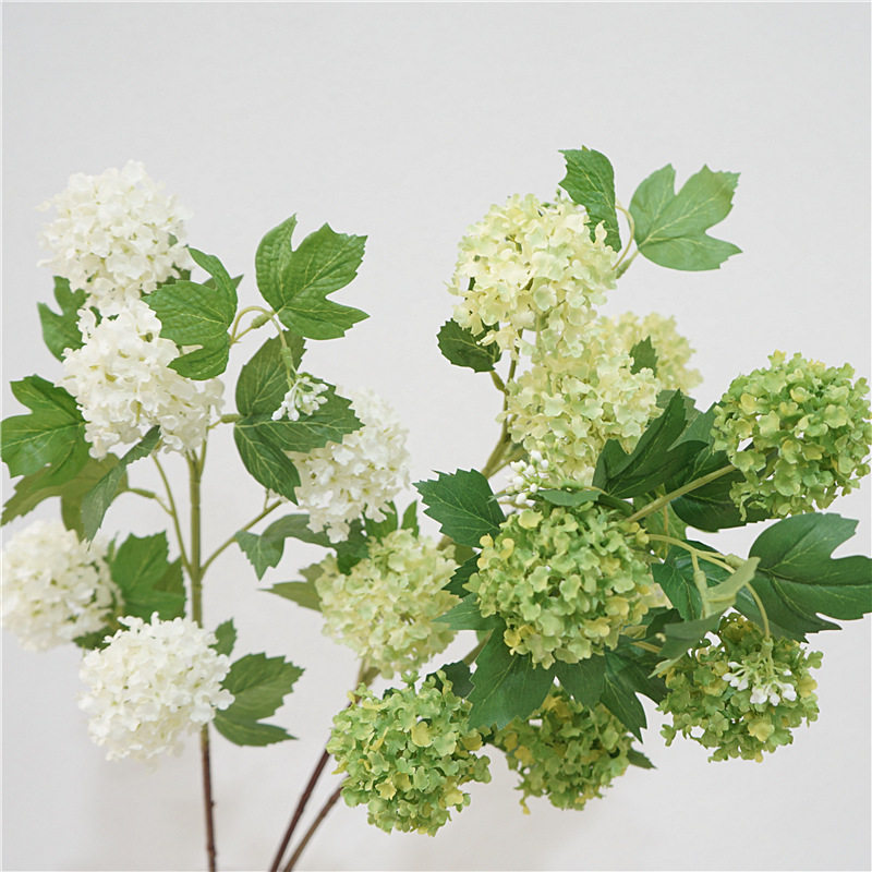 仿真花多头绣球小雪球室内样板间装饰花束家居摆设高品质软装插花