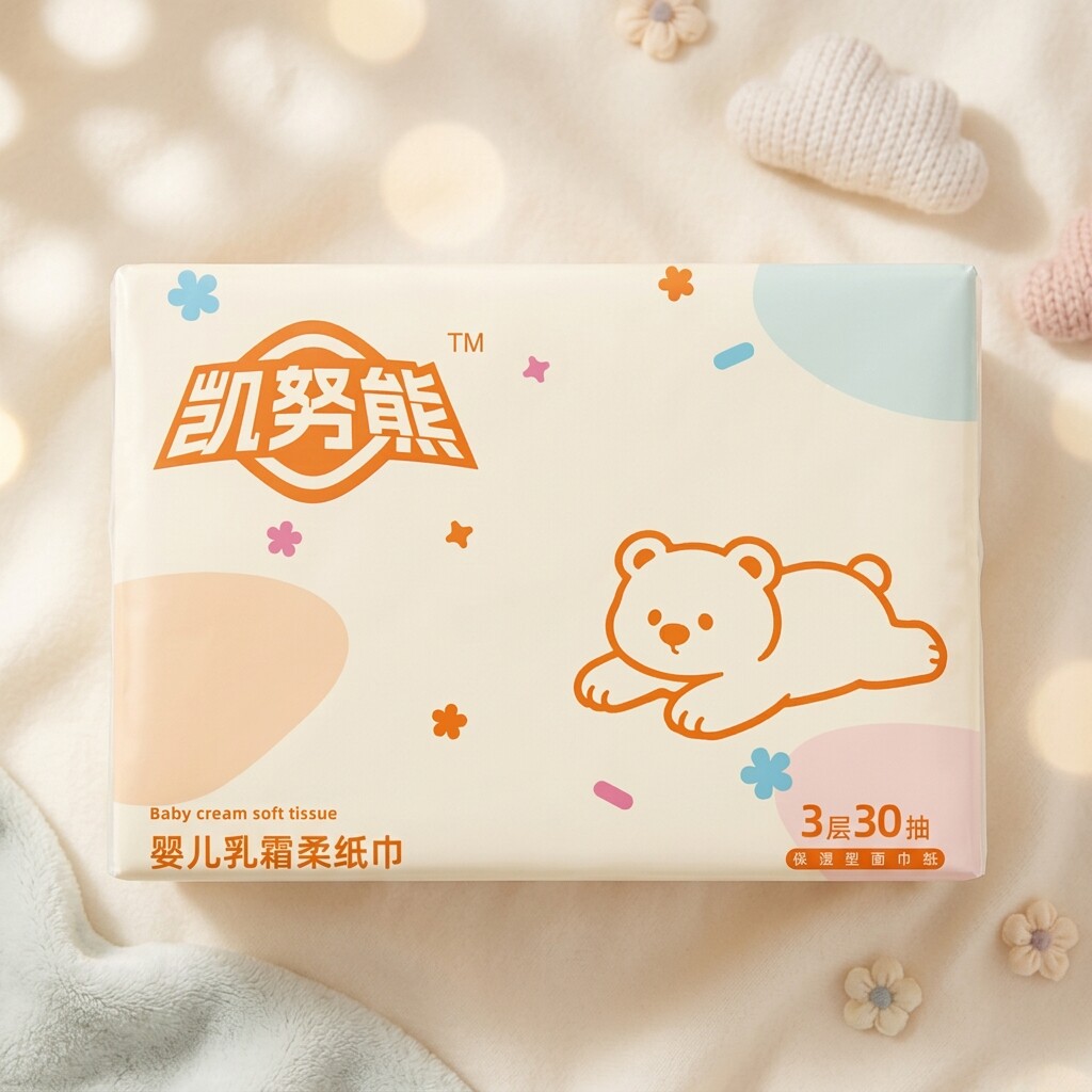 【鲸宝】S【3包】云柔巾乳霜纸宝宝手口柔纸巾纸抽实惠保湿