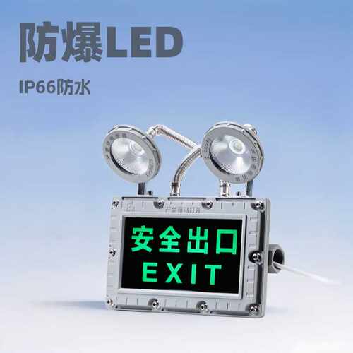 防爆应急灯LED疏散标志牌消防C照明灯加油站EX防爆安全指示灯
