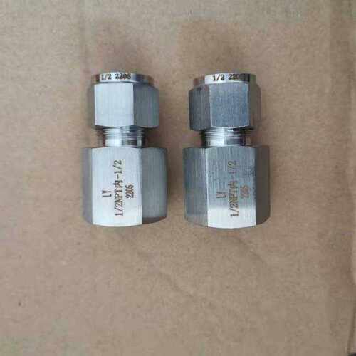2507双相钢双卡套直通终端接头GLY501JT-1/2