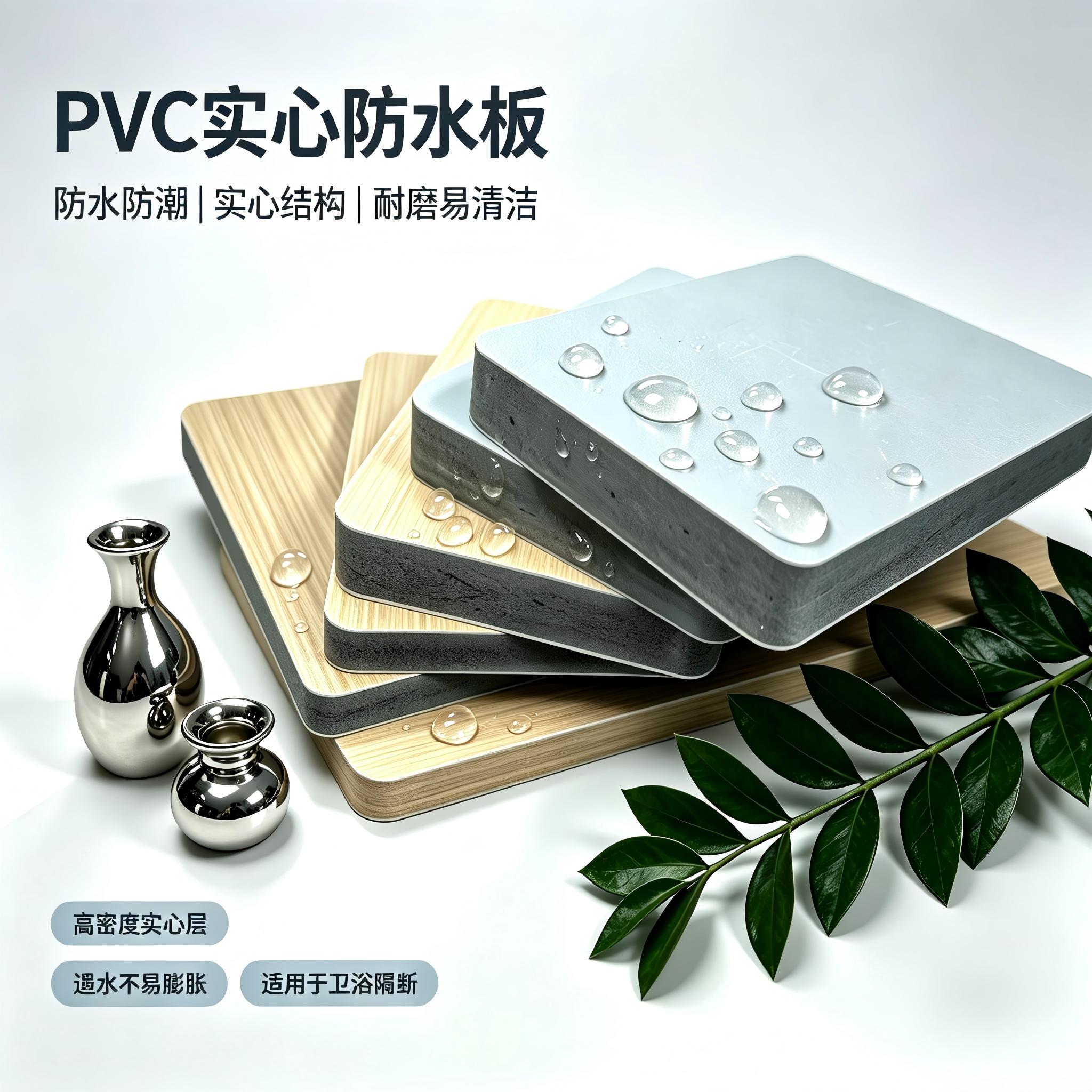 定制卫生间PVC实心共挤防水板图片