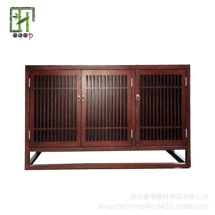 武汉立豪竹制品厂竹茶桌竹制茶柜普洱茶架茶水柜全屋竹家具
