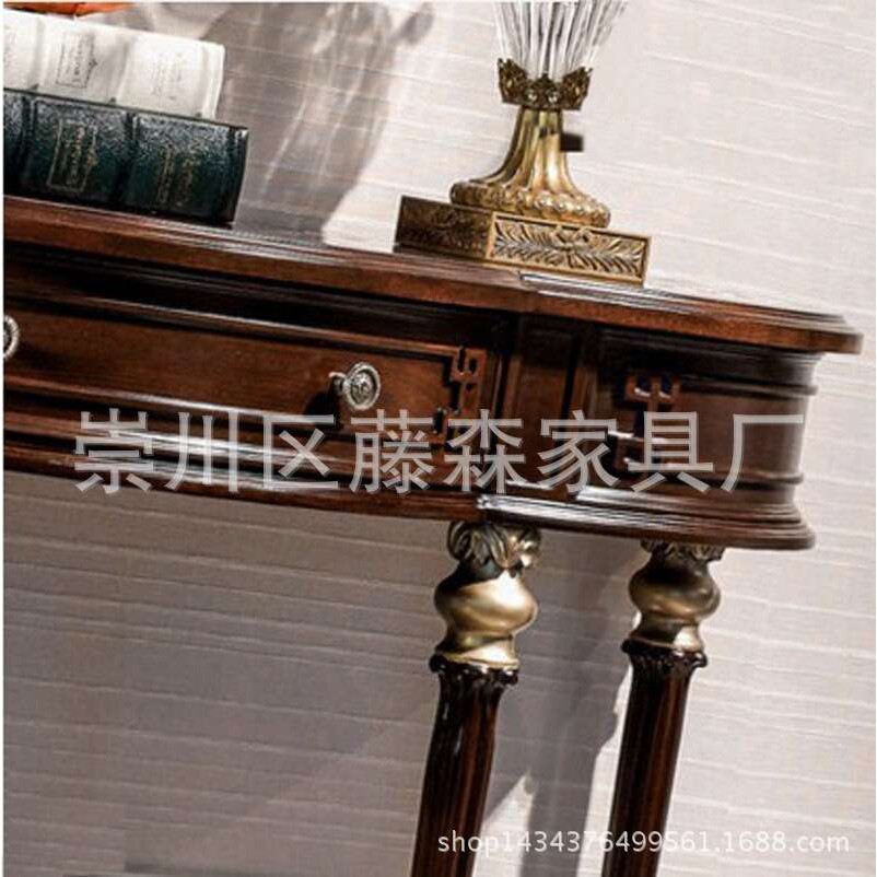 美式新古典玄关柜欧式复古风门厅柜间厅玄关台